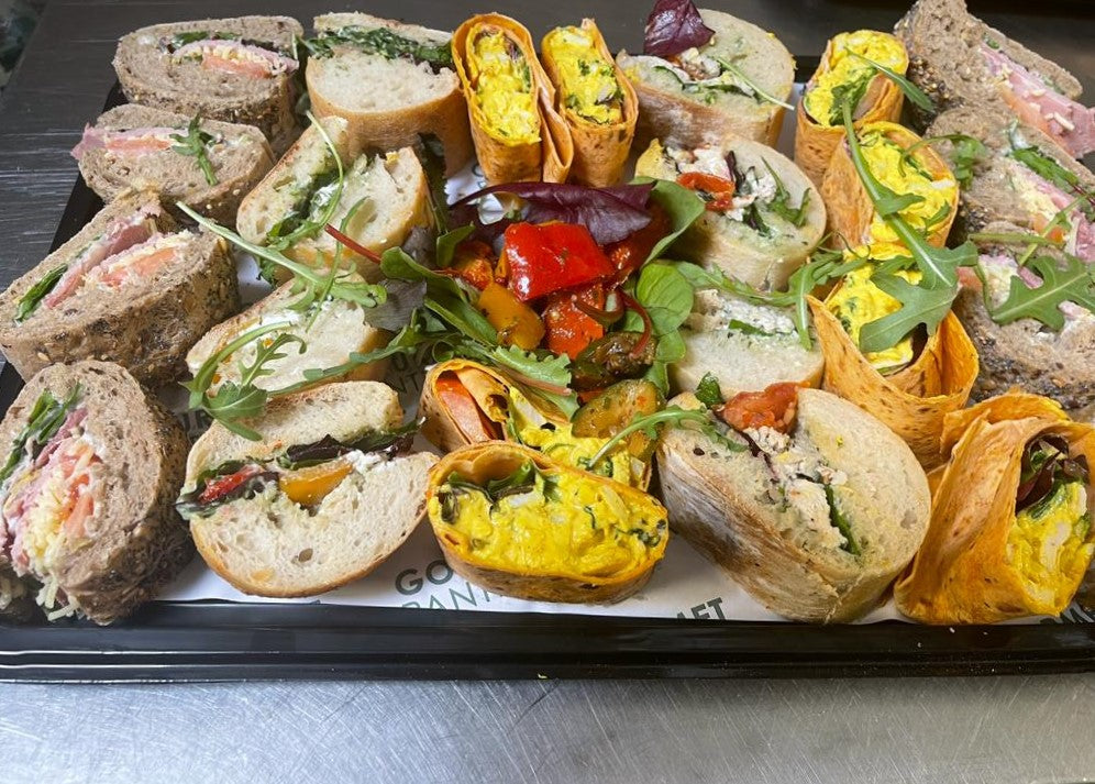 Gourmet sandwich platter