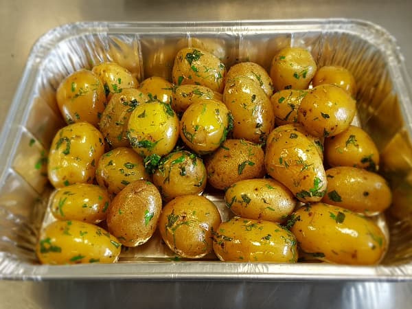 Baby Boiled Potatoes with Herb Butter
