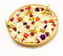 Load image into Gallery viewer, Raspberry White Chocolate Tart 22cm

