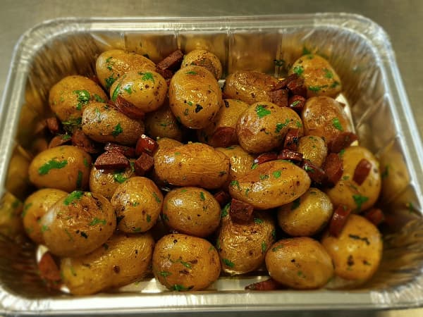 Roasted Baby Potatoes with Chorizo